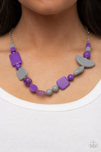 Load image into Gallery viewer, Paparazzi&#39;s Tranquil Trendsetter - Purple Acrylic necklace
