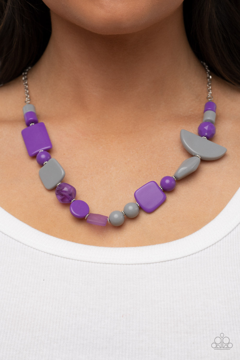 Paparazzi's Tranquil Trendsetter - Purple Acrylic necklace