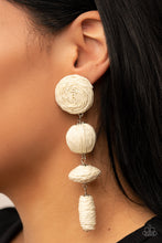 Load image into Gallery viewer, Paparazzi&#39;s Twine Tango - White post Earrings
