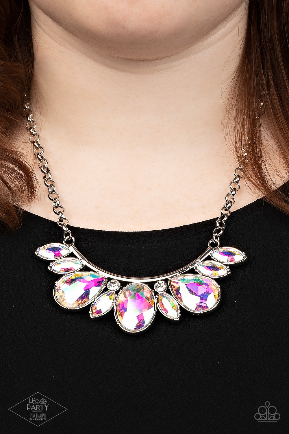 Paparazzi's Never SLAY Never - Multi Iridescent necklace