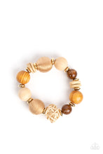 Load image into Gallery viewer, Paparazzi&#39;s Happily Homespun - Brown Wood bracelet
