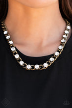 Load image into Gallery viewer, Paparazzi&#39;s Major Moxie - Brass necklace
