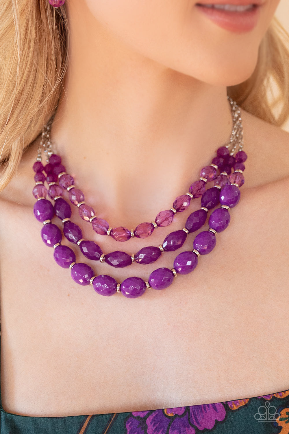 Paparazzi's Tropical Hideaway - Purple necklace