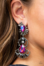Load image into Gallery viewer, Paparazzi&#39;s Ultra Universal - Pink Iridescent earrings (Life of the Party)
