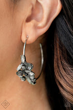 Load image into Gallery viewer, Paparazzi&#39;s Arctic Attitude - Silver hoop earrings
