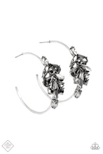 Load image into Gallery viewer, Paparazzi&#39;s Arctic Attitude - Silver hoop earrings
