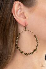 Load image into Gallery viewer, Paparazzi&#39;s Simple Synchrony - Brass hoop earrings
