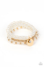 Load image into Gallery viewer, Paparazzi&#39;s Pearly Professional - Gold Pearl bracelet
