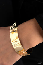 Load image into Gallery viewer, Paparazzi&#39;s Magical Mariposas - Gold bracelet
