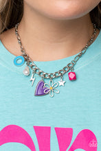 Load image into Gallery viewer, Paparazzi&#39;s Living in CHARM-ony - Purple necklace
