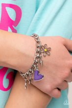 Load image into Gallery viewer, Paparazzi&#39;s Turn Up the CHARM - Purple bracelet
