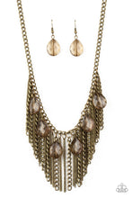 Load image into Gallery viewer, Paparazzi&#39;s Vixen Conviction - Brass necklace
