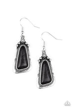 Load image into Gallery viewer, Paparazzi&#39;s Sahara Solitude - Black earrings
