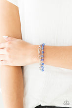 Load image into Gallery viewer, Paparazzi&#39;s Life Of the Block Party - Blue Iridescent bracelet
