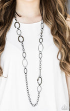 Load image into Gallery viewer, Paparazzi&#39;s Chain Cadence - Black necklace
