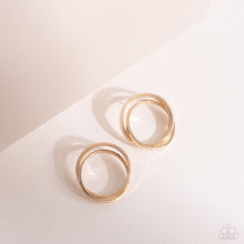 Load image into Gallery viewer, Paparazzi&#39;s Always in the Loop - Gold post earrings
