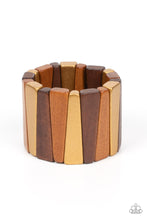 Load image into Gallery viewer, Paparazzi&#39;s Bahama Boardwalk - Brown Wood bracelet
