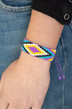 Load image into Gallery viewer, Paparazzi&#39;s Beautifully Badlands - Purple Seed Bead bracelet
