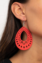 Load image into Gallery viewer, Paparazzi&#39;s Belize Beauty - Red Wood earrings
