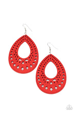 Load image into Gallery viewer, Paparazzi&#39;s Belize Beauty - Red Wood earrings
