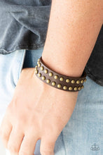 Load image into Gallery viewer, Paparazzi&#39;s Biker Bold - Brown Urban Men bracelet
