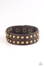 Load image into Gallery viewer, Paparazzi&#39;s Biker Bold - Brown Urban Men bracelet
