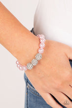 Load image into Gallery viewer, Paparazzi&#39;s Breathtaking Ball - Pink Pearl bracelet
