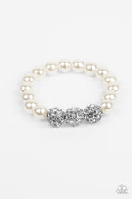 Load image into Gallery viewer, Paparazzi&#39;s Breathtaking Ball - White Pearl bracelet
