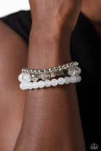 Load image into Gallery viewer, Paparazzi&#39;s CUBE Your Enthusiasm - White bracelet
