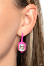 Load image into Gallery viewer, Paparazzi&#39;s Call Me TRENDY - Pink hoop earrings
