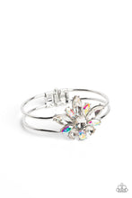 Load image into Gallery viewer, Paparazzi&#39;s Chic Corsage - White Iridescent bracelet
