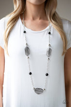 Load image into Gallery viewer, Paparazzi&#39;s Crystal Charm - Black necklace
