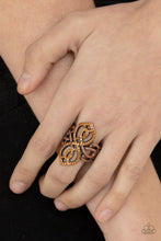 Load image into Gallery viewer, Paparazzi&#39;s Duchess Drama - Copper ring
