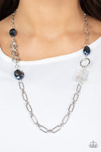 Load image into Gallery viewer, Paparazzi&#39;s Famous and Fabulous - Blue Iridescent necklace
