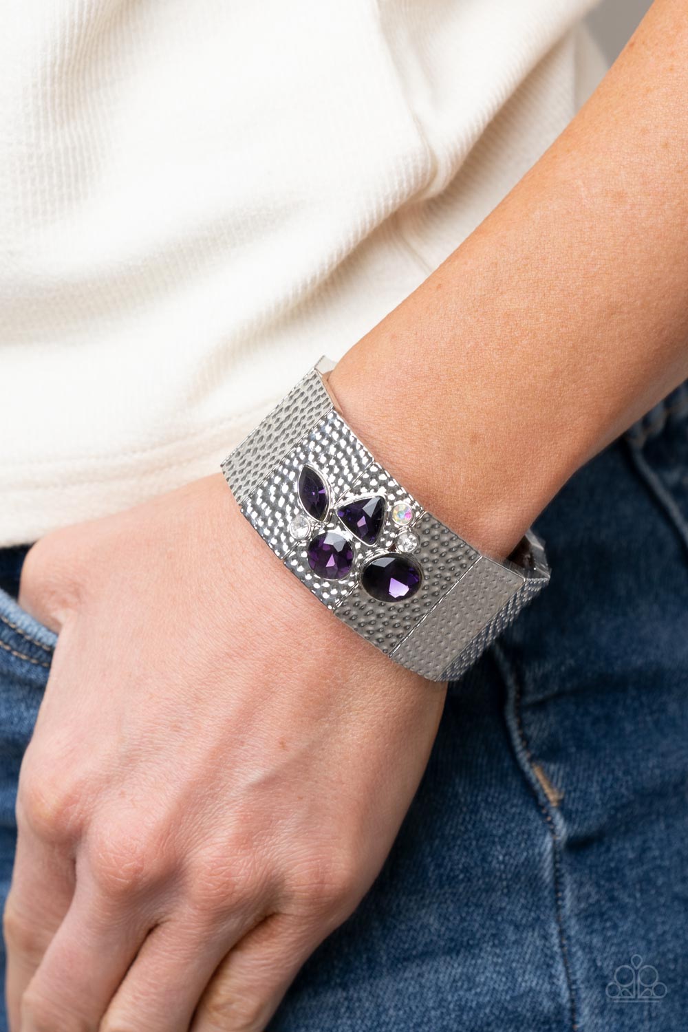 Paparazzi's Flickering Fortune - Purple & Iridescent bracelet