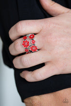 Load image into Gallery viewer, Paparazzi&#39;s Floral Crowns - Red ring
