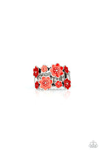 Load image into Gallery viewer, Paparazzi&#39;s Floral Crowns - Red ring
