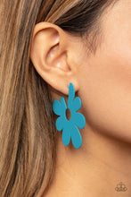 Load image into Gallery viewer, Paparazzi&#39;s Flower Power Fantasy - Blue post earrings
