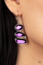 Load image into Gallery viewer, Paparazzi&#39;s Gem Galaxy - Purple earrings
