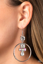 Load image into Gallery viewer, Paparazzi&#39;s Geometric Glam - White earrings
