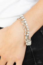 Load image into Gallery viewer, Paparazzi&#39;s Glamour Grid - White bracelet
