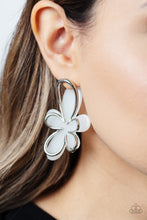 Load image into Gallery viewer, Paparazzi&#39;s Glimmering Gardens - White post earrings
