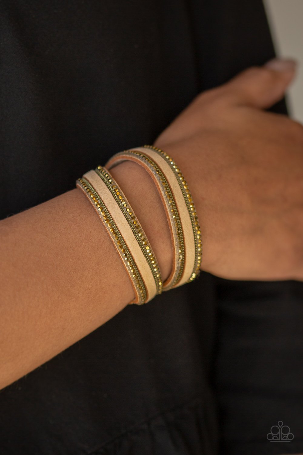 Paparazzi's Going For Glam - Brass Urban bracelet