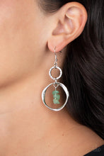 Load image into Gallery viewer, Paparazzi&#39;s Good-Natured Spirit - Green hoop earrings
