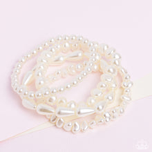 Load image into Gallery viewer, Paparazzi&#39;s Gossip PEARL - White Pearl bracelet
