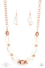 Load image into Gallery viewer, Paparazzi&#39;s Iridescently Ice Queen - Copper necklace
