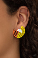 Load image into Gallery viewer, Paparazzi&#39;s It&#39;s Just an Expression - Yellow earrings
