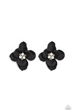 Load image into Gallery viewer, Paparazzi&#39;s Jovial Jasmine - Black &amp; Pearl post earrings
