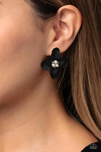 Load image into Gallery viewer, Paparazzi&#39;s Jovial Jasmine - Black &amp; Pearl post earrings
