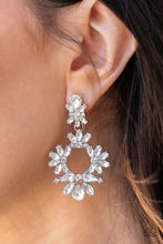 Load image into Gallery viewer, Paparazzi&#39;s Leave Them Speechless - White earrings (Life of the Party)
